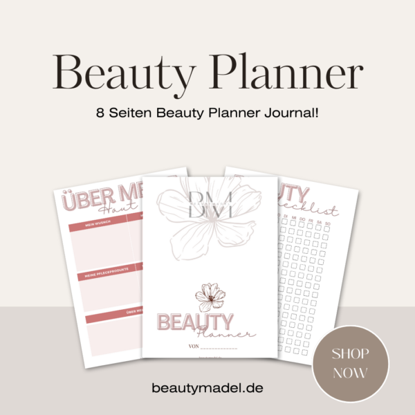 Beauty Planner Digital - Beauty Routine im PDF Verfolgen